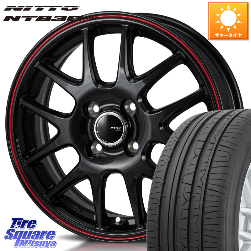 NITTO ニットー NT830 plus サマータイヤ 165/55R15MONZA JP STYLE Jefa ジェファ 15インチ 15X5.5J 43 4穴 100 ブーン BOON｜タイヤスクエアミツヤ
