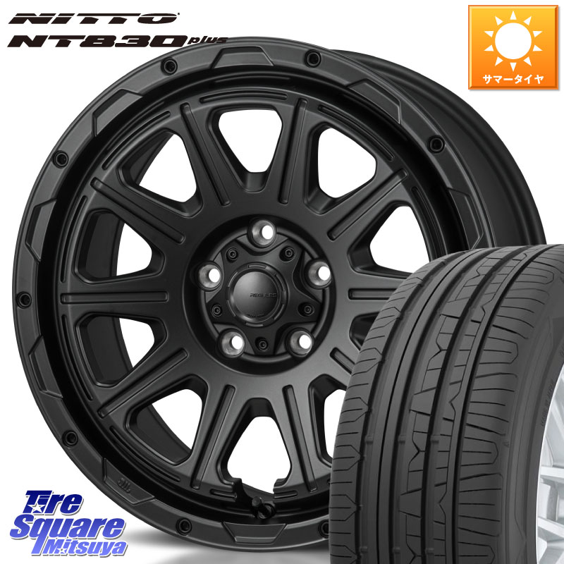 MONZA HI-BLOCK REGULES BK 17インチ 17 X 7.5J +41 5穴 114.3 NITTO ニットー NT830 plus サマータイヤ 215/45R17