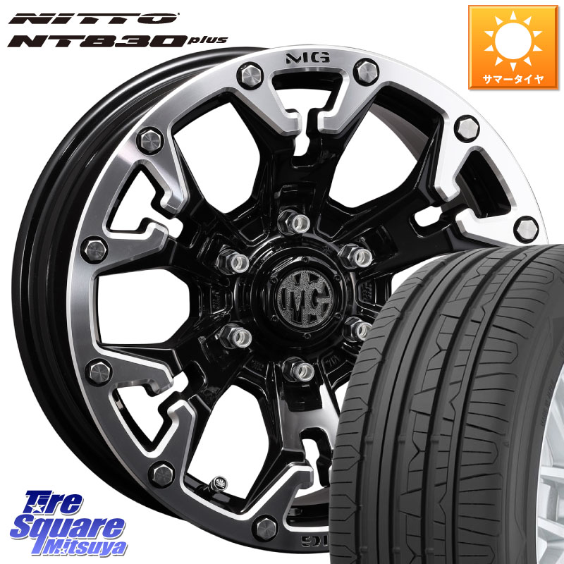 NITTO ニットー NT830 plus サマータイヤ 215/55R17CRIMSON クリムソン GOLEM ゴーレム 17インチ 17X7.0J 32 5穴 114.3|タイヤスクエアミツヤ
