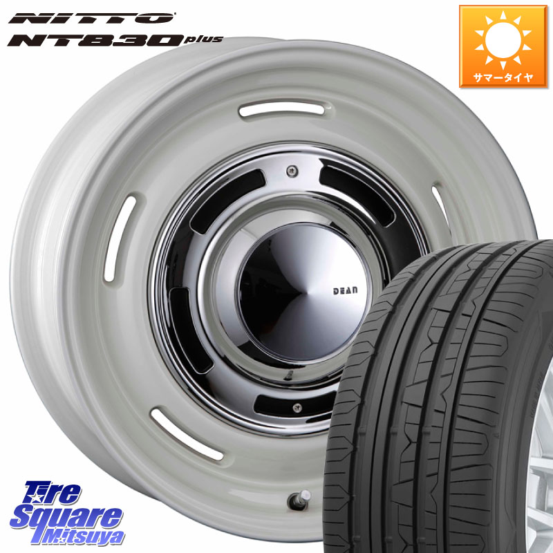 CRIMSON ディーン クロスカントリー ホワイト 17インチ 17 X 7.0J +38 5穴 114.3 NITTO ニットー NT830 plus サマータイヤ 225/55R17 10系アルファード
