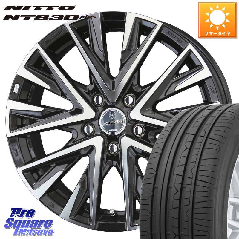 KYOHO 【欠品次回4月末】スマック レジーナ SMACK LEGINA ホイール 18 X 7.5J +38 5穴 114.3 NITTO ニットー NT830 plus サマータイヤ 225/45R18 リーフ