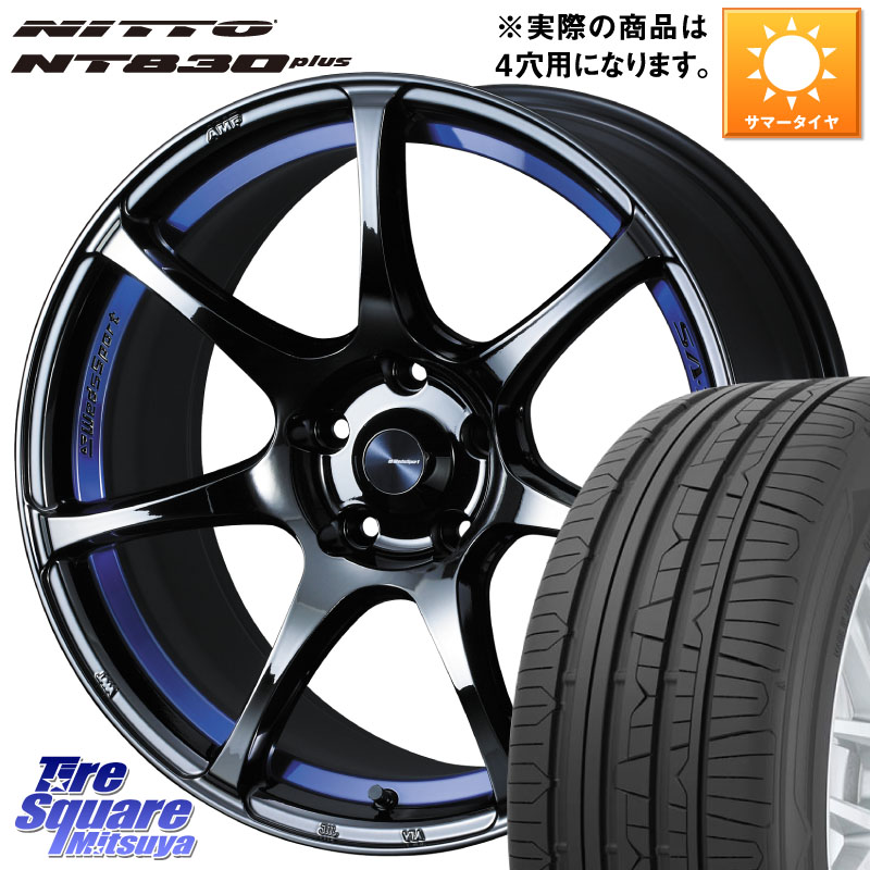 WEDS 74039 ウェッズ スポーツ SA75R SA-75R BLC2 17インチ 17 X 6.5J +42 4穴 100 NITTO ニットー NT830 plus サマータイヤ 215/45R17 112,710円