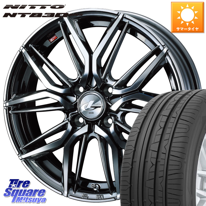 NITTO ニットー NT830 plus サマータイヤ 215/45R17WEDS 40800 レオニス LEONIS LM BMCMC 17インチ 17X6.5J 42 4穴 100 アクア｜タイヤスクエアミツヤ