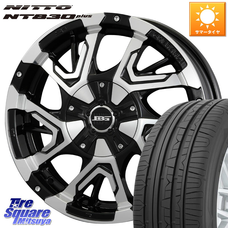 NITTO ニットー NT830 plus サマータイヤ 165/55R15KOSEI ボトムガルシア ゲラルディ ホイール 15X4.5J 45 4穴 100 N-BOX デリカミニ2WD タント スペーシア サクラ R1 R2 ルークス ROOX 日産 デイズ デイズルークス 日産 コペン N-ONE N ONE エヌワン ワゴンR等ハイト｜タイヤスクエアミツヤ