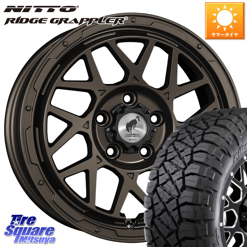 SUPER STAR LODIO DRIVE ロディオドライブ 8M MONO モノ 16 X 7.0J +42 5穴 114.3 NITTO ニットー リッジグラップラー RIDGE GRAPPLER サマータイヤ 245/70R16