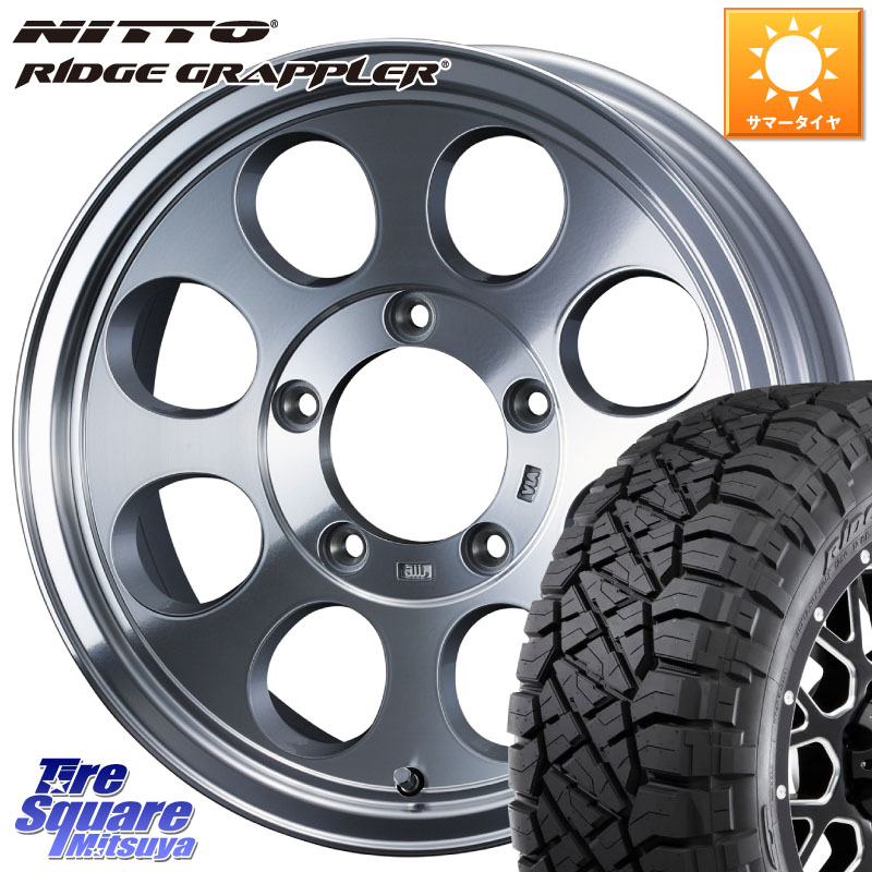 NITTO ニットー リッジグラップラー RIDGE GRAPPLER サマータイヤ 245/70R16WEDS JIMLINE TYPE2 POL 16インチ ジムライン 16X8.0J 0 5穴 114.3 デリカD:5 D5 カスタムサイズ｜タイヤスクエアミツヤ