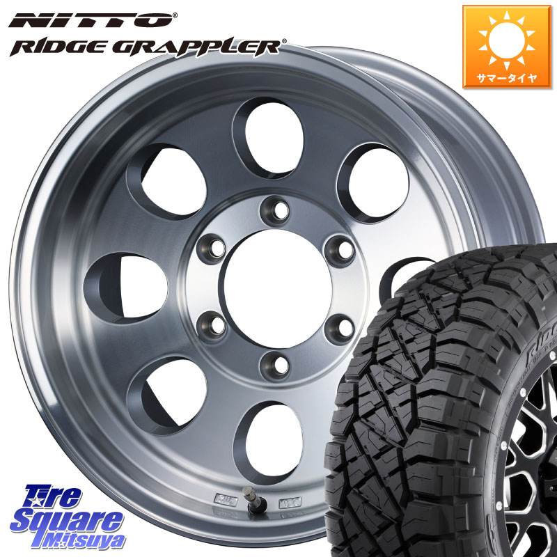 WEDS JIMLINE TYPE2 POL ※インセット-28 16インチ ジムライン 16 X 8.0J +0 6穴 139.7 NITTO ニットー リッジグラップラー RIDGE GRAPPLER サマータイヤ 265/70R16