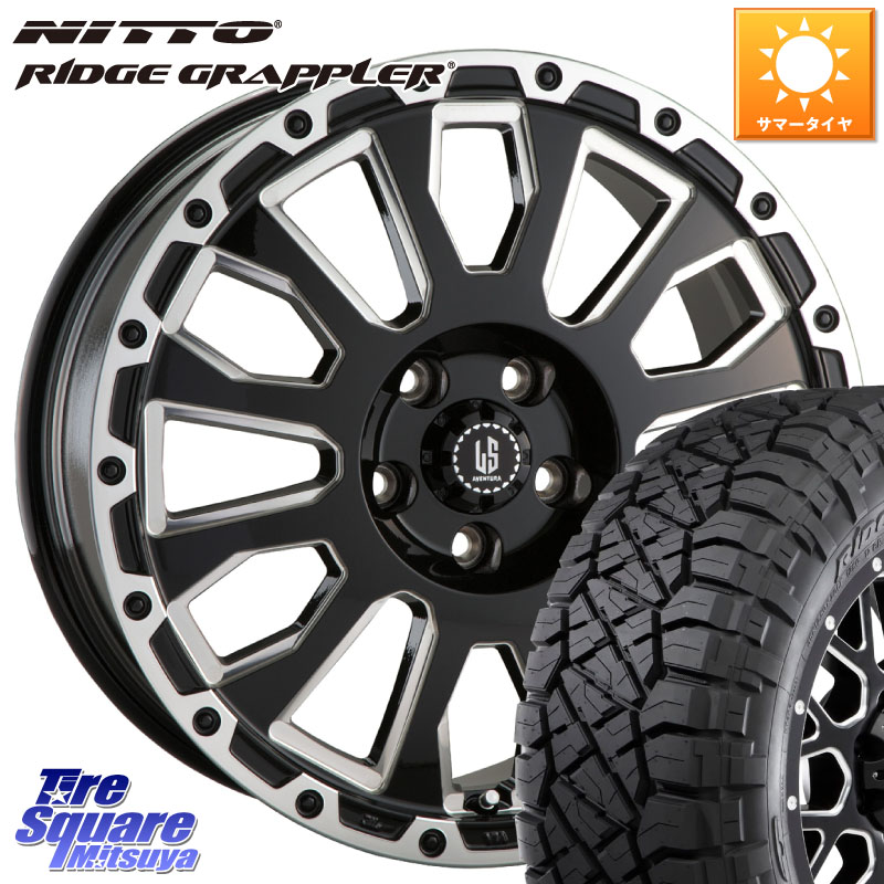 阿部商会 LA STRADA AVENTURA アヴェンチュラ 16インチ 16 X 7.0J +42 5穴 114.3 NITTO ニットー リッジグラップラー RIDGE GRAPPLER サマータイヤ 245/70R16