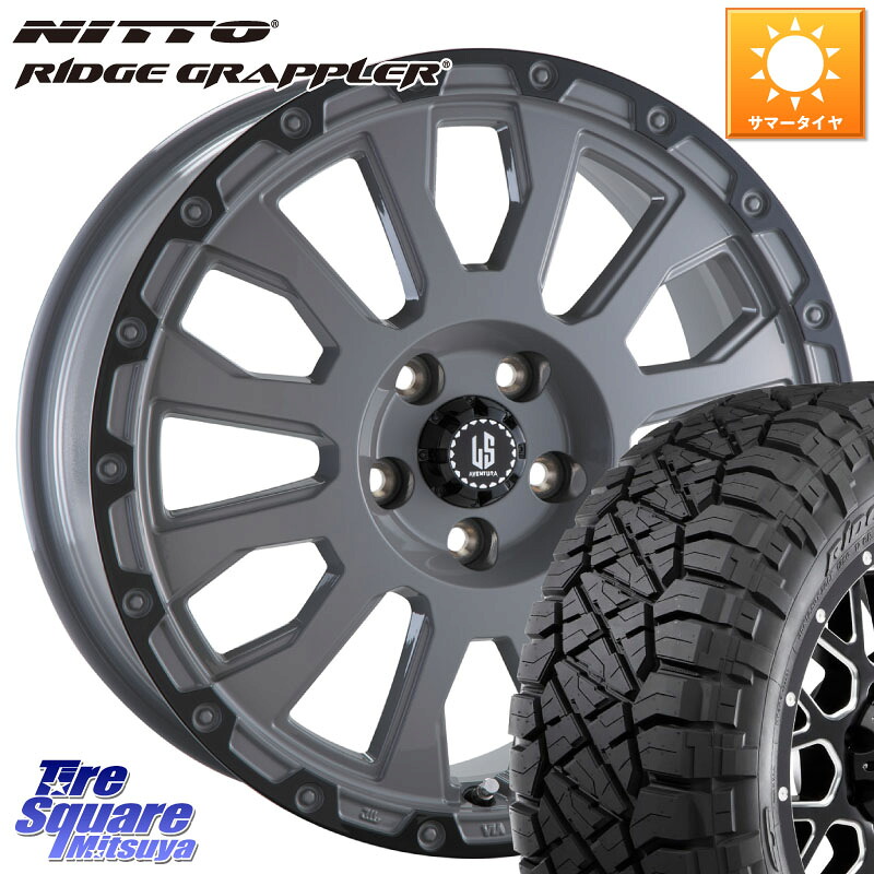 阿部商会 LA STRADA AVENTURA アヴェンチュラ 16インチ 16 X 7.0J +42 5穴 114.3 NITTO ニットー リッジグラップラー RIDGE GRAPPLER サマータイヤ 245/70R16