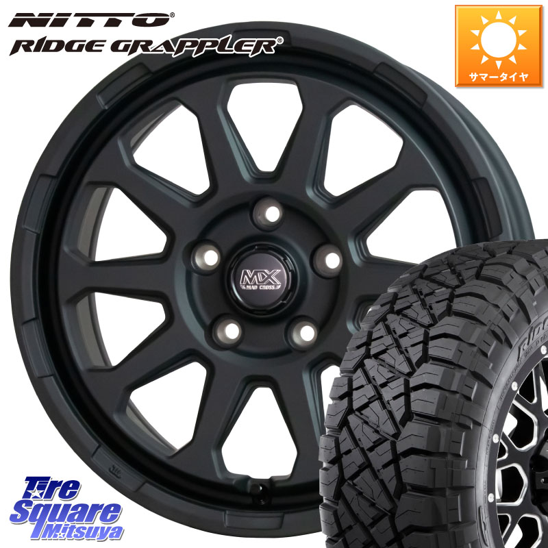 HotStuff マッドクロス レンジャー ブラック 5H ホイール 16インチ 16 X 7.0J +38 5穴 114.3 NITTO ニットー リッジグラップラー RIDGE GRAPPLER サマータイヤ 245/70R16 106,794円