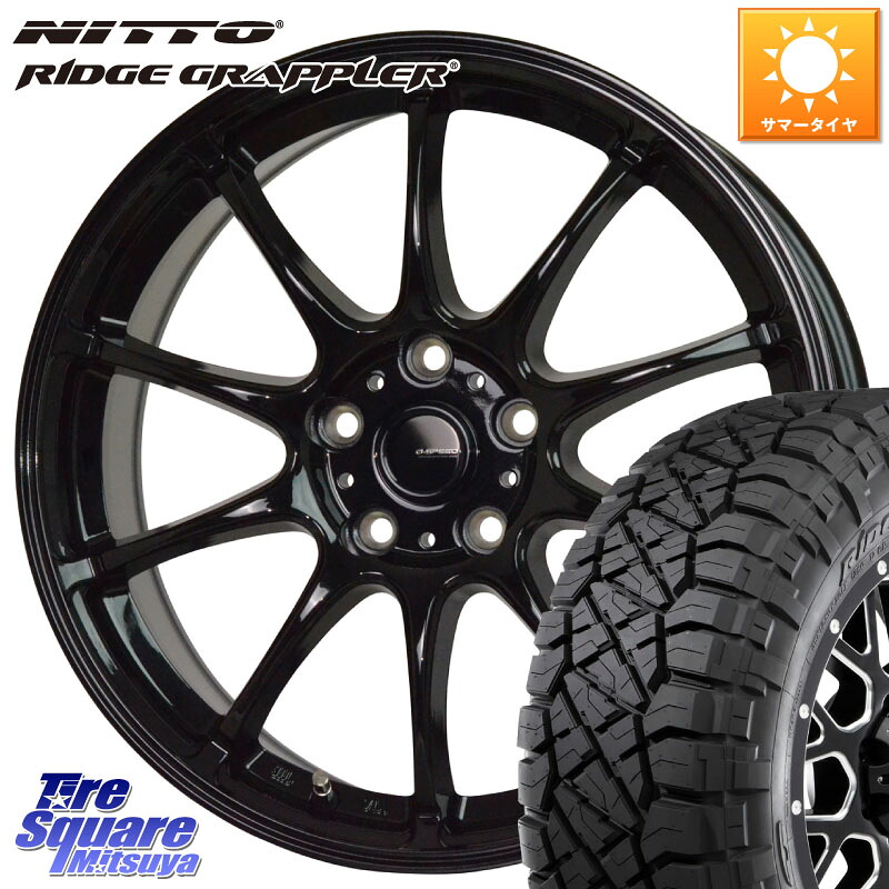 HotStuff G.SPEED G-07 ホイール 16インチ ジースピード 16 X 6.5J +38 5穴 114.3 NITTO ニットー リッジグラップラー RIDGE GRAPPLER サマータイヤ 245/70R16