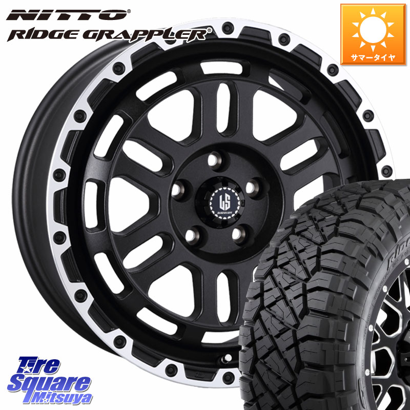 阿部商会 LA STRADA DISCOVER ホイール 16インチ 16 X 7.0J +40 5穴 114.3 NITTO ニットー リッジグラップラー RIDGE GRAPPLER サマータイヤ 245/70R16
