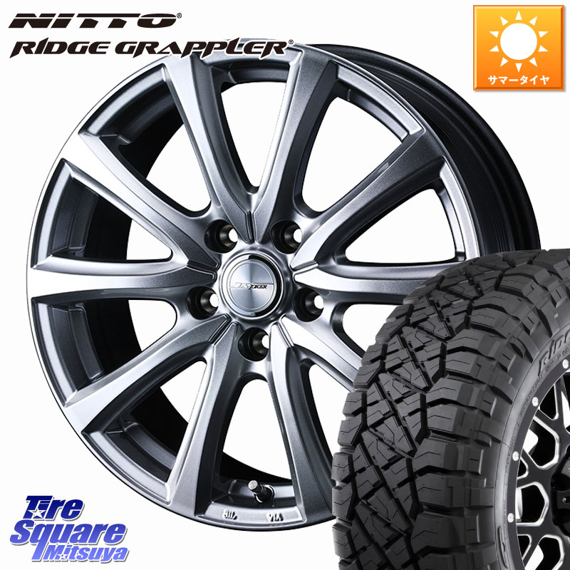 WEDS 【欠品次回4月中旬】 JOKER SMASH ホイール 16インチ ジョーカースマッシュ 16 X 6.5J +40 5穴 114.3 NITTO ニットー リッジグラップラー RIDGE GRAPPLER サマータイヤ 245/70R16
