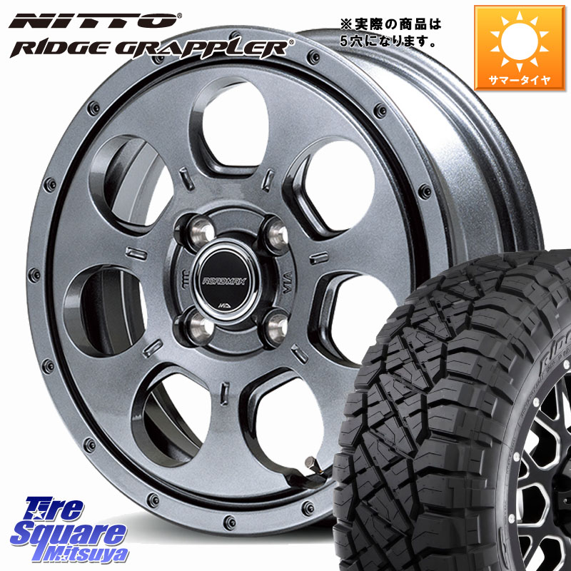 MANARAY MID ROADMAX MUD AGENT ホイール 16インチ◇参考画像 16 X 7.0J +40 5穴 114.3 NITTO ニットー リッジグラップラー RIDGE GRAPPLER サマータイヤ 245/70R16