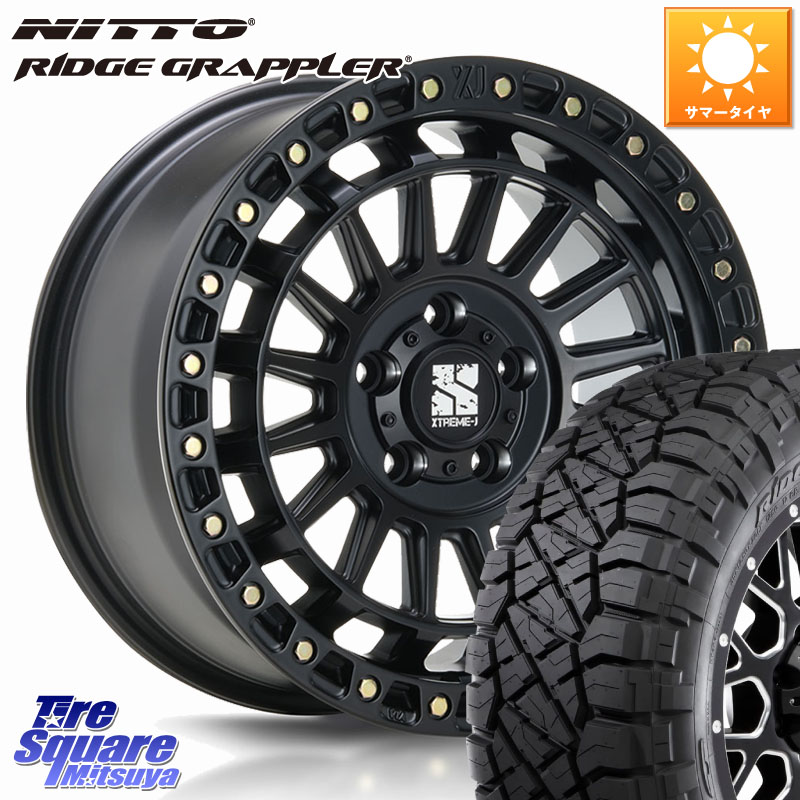 MLJ XJ08 XTREME-J ホイール 16インチ 16 X 7.0J +35 5穴 114.3 NITTO ニットー リッジグラップラー RIDGE GRAPPLER サマータイヤ 245/70R16