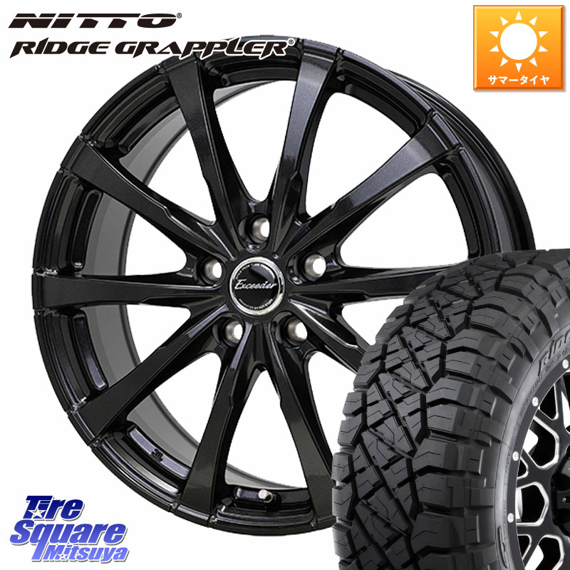 NITTO ニットー リッジグラップラー RIDGE GRAPPLER サマータイヤ 245/70R16HotStuff Exceeder E08 ホイール 16インチ エクシーダ 16X6.5J 38 5穴 114.3 RAV4 50系 カスタム デリカD:5 D5 カスタムサイズ｜タイヤスクエアミツヤ