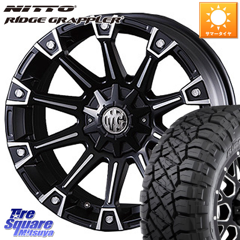 CRIMSON クリムソン MONSTER モンスター ホイール 16インチ 16 X 8.0J +17 5穴 114.3 NITTO ニットー リッジグラップラー RIDGE GRAPPLER サマータイヤ 245/70R16