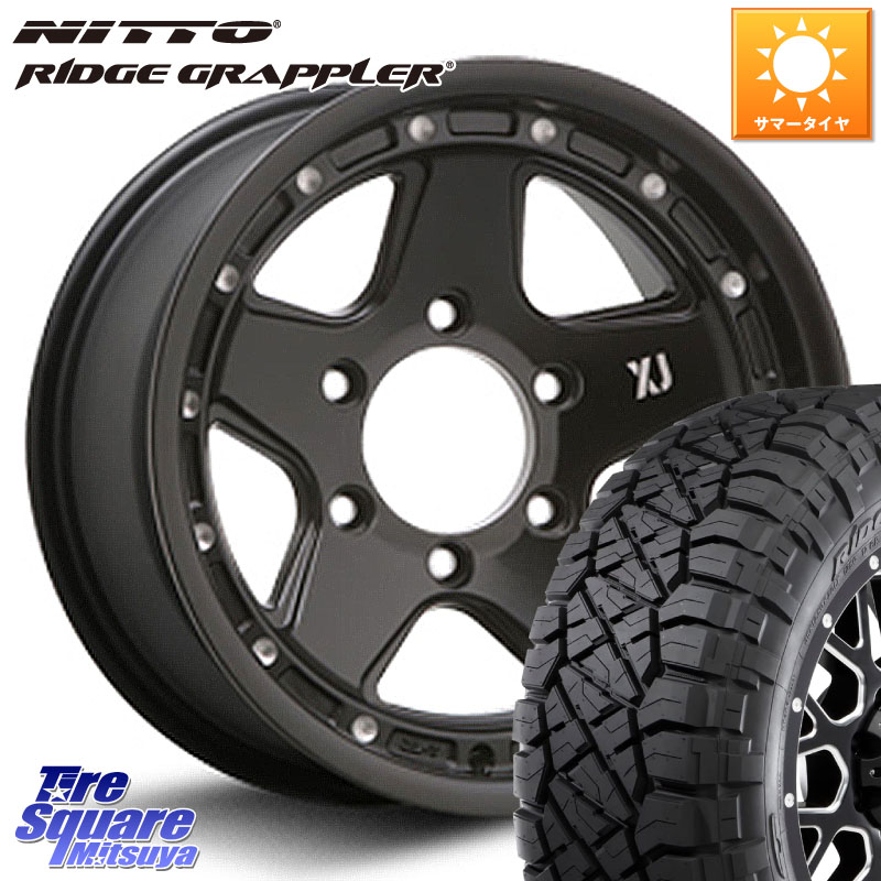 NITTO ニットー リッジグラップラー RIDGE GRAPPLER サマータイヤ 265/70R16MLJ XJ05 XTREME-J エクストリームJ インセット-25 ホイール 16インチ 16X8.0J 0 6穴 139.7｜タイヤスクエアミツヤ