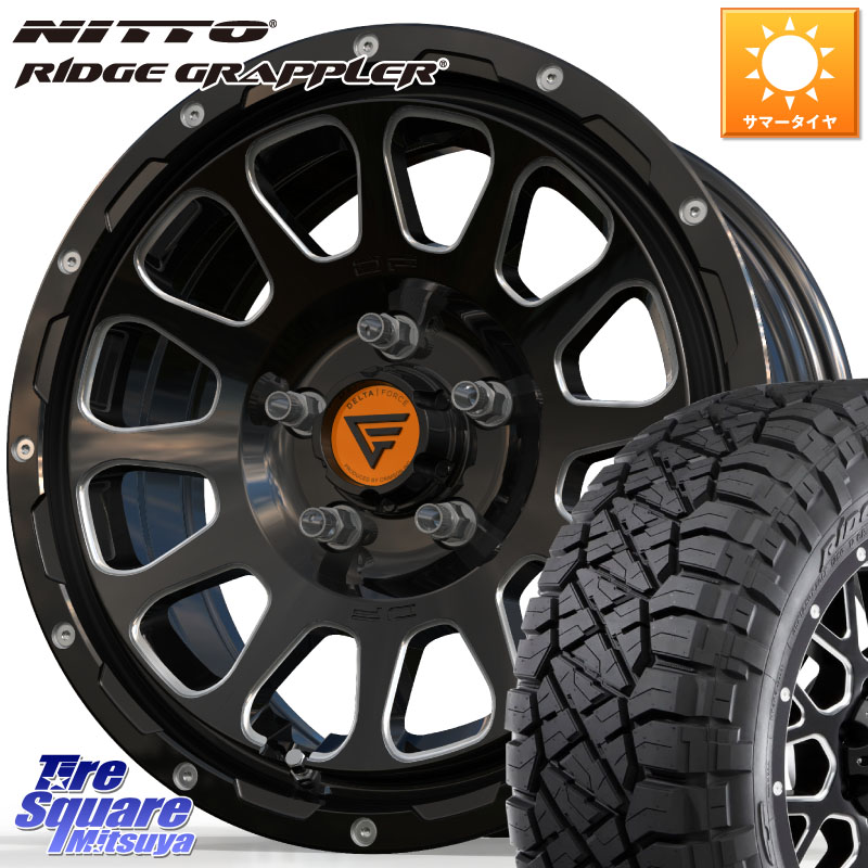 DELTA FORCE デルタフォース オーバル デリカD5専用 16インチ 16 X 7.0J +42 5穴 114.3 NITTO ニットー リッジグラップラー RIDGE GRAPPLER サマータイヤ 245/70R16