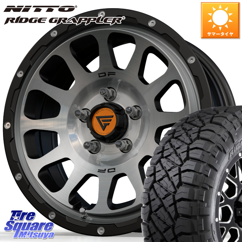 DELTA FORCE デルタフォース オーバル デリカD5専用 ホイール 16インチ 16 X 7.0J +42 5穴 114.3 NITTO ニットー リッジグラップラー RIDGE GRAPPLER サマータイヤ 245/70R16
