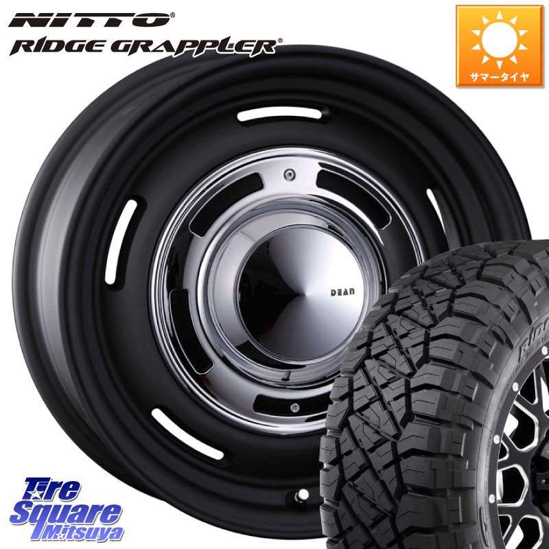 NITTO ニットー リッジグラップラー RIDGE GRAPPLER サマータイヤ 265/70R16CRIMSON ディーン クロスカントリー ブラック 16インチ 16X7.0J 40 6穴 139.7 パジェロ|タイヤスクエアミツヤ
