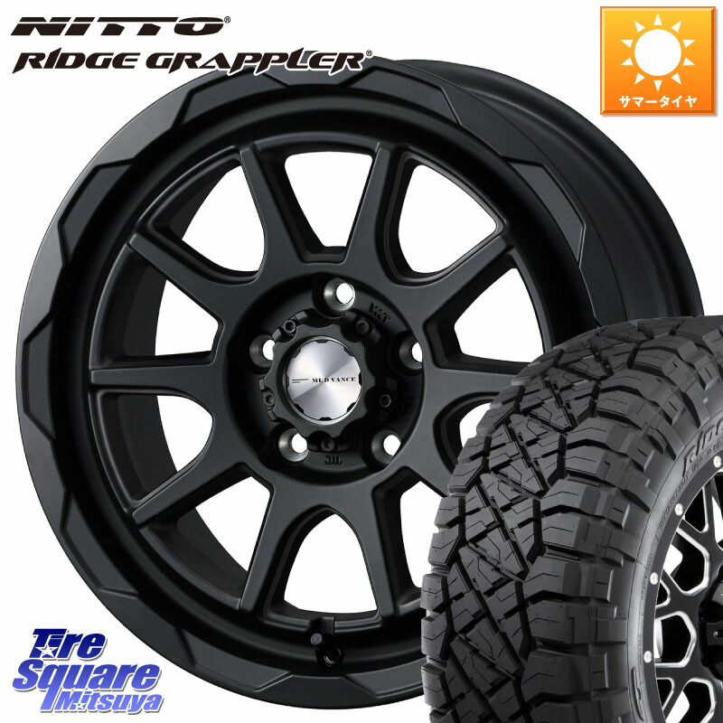 WEDS マッドヴァンス 06 MUD VANCE 06 ウエッズ 16インチ 16 X 7.0J +38 5穴 114.3 NITTO ニットー リッジグラップラー RIDGE GRAPPLER サマータイヤ 245/70R16