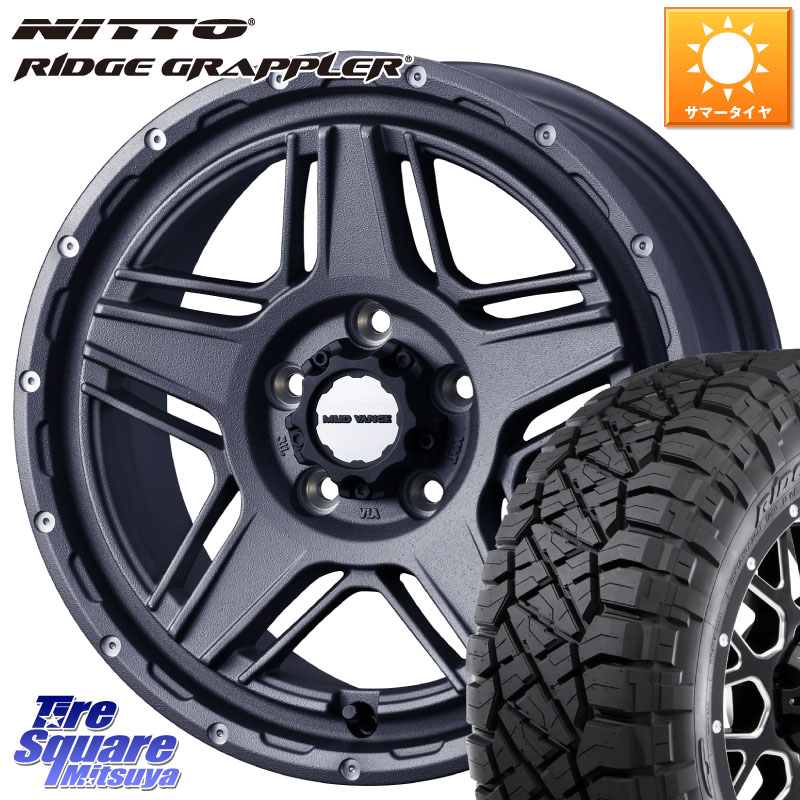 WEDS 40547 マッドヴァンス MUD VANCE 07 16インチ 16 X 7.0J +38 5穴 114.3 NITTO ニットー リッジグラップラー RIDGE GRAPPLER サマータイヤ 245/70R16
