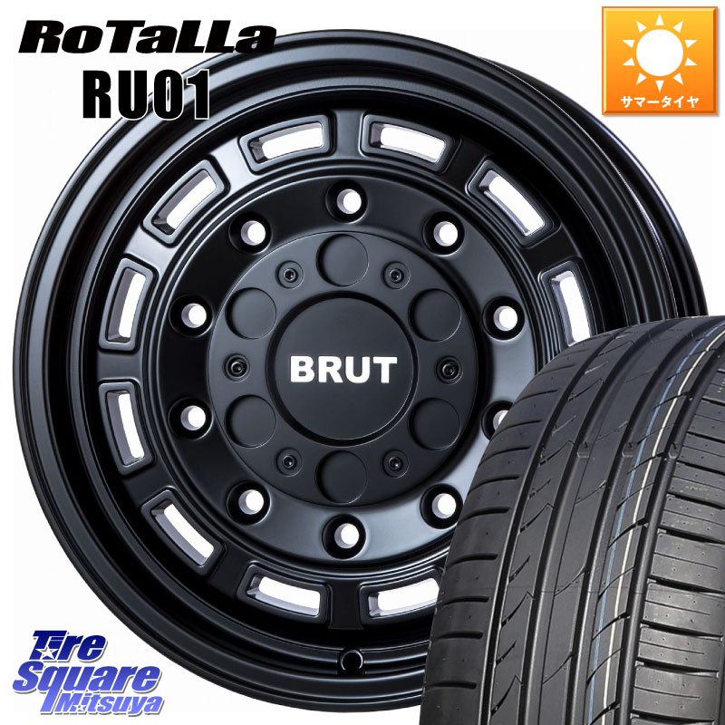 BRUT ブルート BR-70 BR70 ホイール 17インチ 17 X 7.5J +48 5穴 114.3 Rotalla RU01 【欠品時は同等商品のご提案します】サマータイヤ 215/40R17