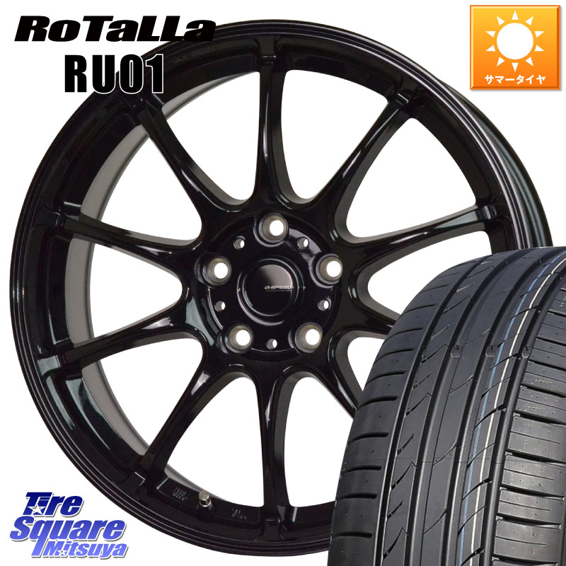 Rotalla RU01 【欠品時は同等商品のご提案します】サマータイヤ 215/40R18HotStuff G.SPEED G-07 ホイール 18インチ ジースピード 18X7.5J 48 5穴 114.3 リーフ LEAF 日産｜タイヤスクエアミツヤ 105,880円