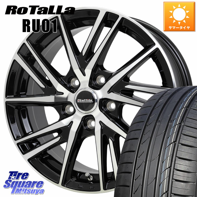 Rotalla RU01 【欠品時は同等商品のご提案します】サマータイヤ 215/55R18HotStuff ラフィット LW06-2 LW-06-2 ホイール 18インチ 18X7.0J 38 5穴 114.3 エクストレイル X-TRAIL 日産 MPV｜タイヤスクエアミツヤ
