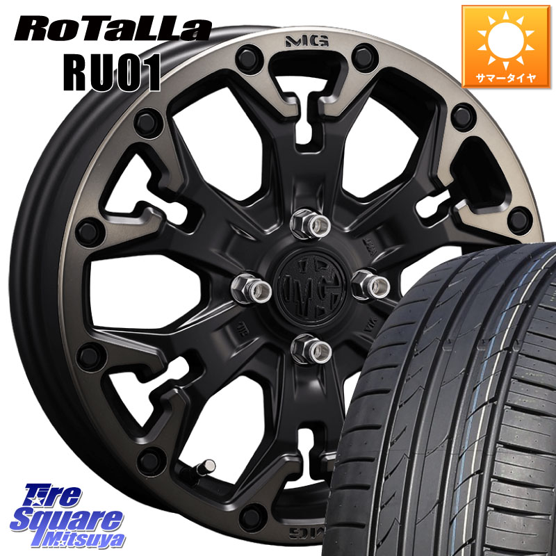 CRIMSON MG GOLEM Jr ホイール 16インチ 16 X 6.0J +38 4穴 100 Rotalla RU01 【欠品時は同等商品のご提案します】サマータイヤ 195/45R16