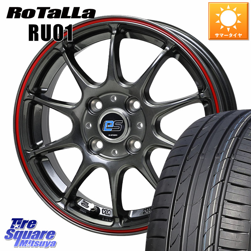 HotStuff G･SPEED es-01 ホイール 16インチ 16 X 6.0J +43 4穴 100 Rotalla RU01 【欠品時は同等商品のご提案します】サマータイヤ 195/45R16 M900系タンク・ルーミー E11ノート ダイハツ トールM900S・M910S スバル ジャスティM900F・M910F