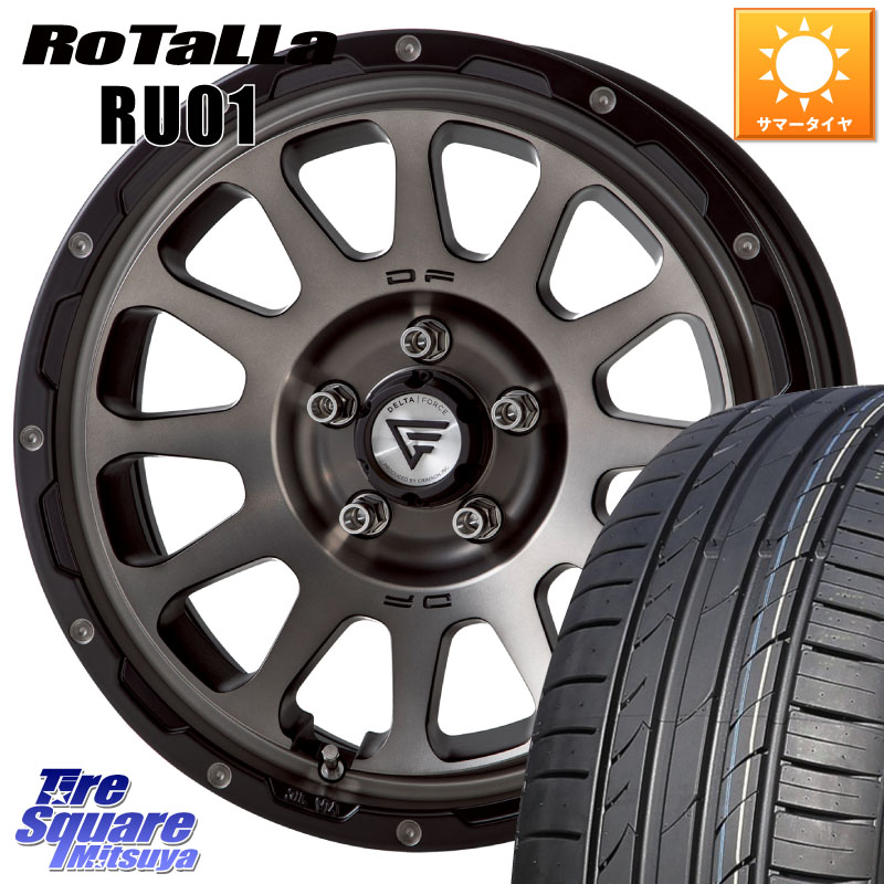 Rotalla RU01 【欠品時は同等商品のご提案します】サマータイヤ 215/40R17DELTA FORCE デルタフォース オーバル 8J ホイール 17インチ 17X8.0J 35 5穴 114.3｜タイヤスクエアミツヤ