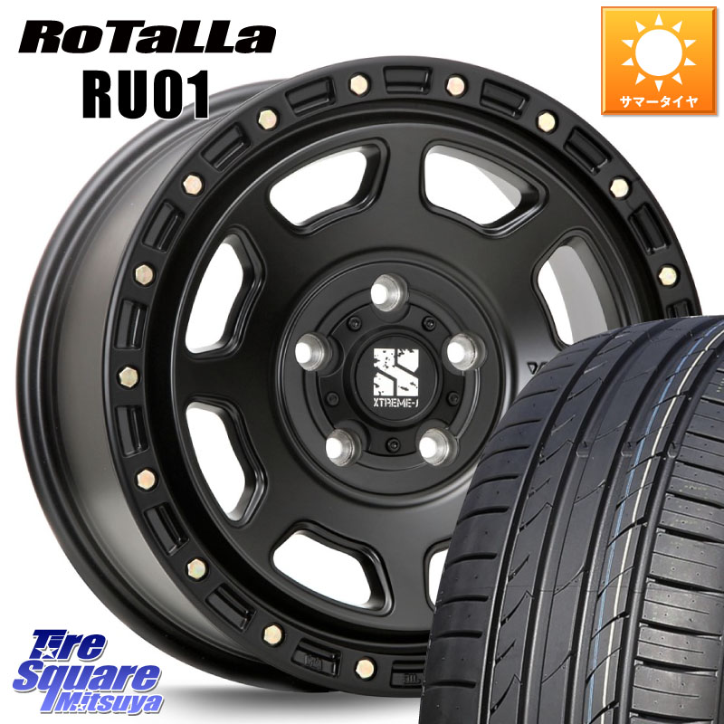 Rotalla RU01 【欠品時は同等商品のご提案します】サマータイヤ 245/40R18MLJ XJ07 XTREME-J BK ホイール 18インチ 18X8.0J 40 5穴 114.3 アリスト｜タイヤスクエアミツヤ