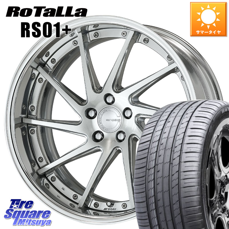 WORK GNOSIS CVS O Disk 21インチ 2ピース 21 X 8.5J +40 5穴 114.3 Rotalla RS01+【欠品時は同等商品のご提案します】サマータイヤ 245/35R21 30系アルファード 30系ヴェルファイア 20系アルファード