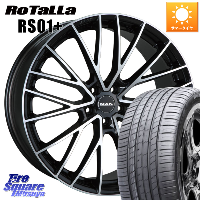 Rotalla RS01+【欠品時は同等商品のご提案します】サマータイヤ 295/35R21阿部商会 MAK SPECIALE ホイール21インチ 21X10.0J(BMW F96) 38 5穴 112 BMW X6M F96｜タイヤスクエアミツヤ