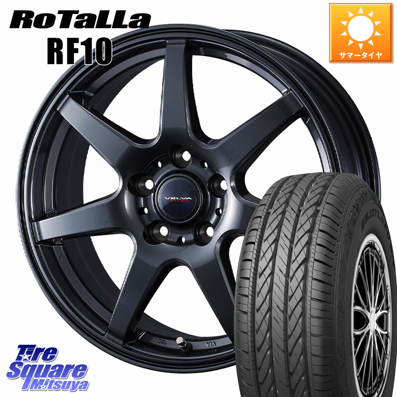 Rotalla RF10 【欠品時は同等商品のご提案します】サマータイヤ 225/65R17WEDS VELVA WONDER 平座仕様(レクサス・トヨタ専用) ホイール 17インチ ヴェルヴァワンダー 17X6.5J 39 5穴 114.3 ヴァンガード RAV4 30系 ハリアー|タイヤスクエアミツヤ