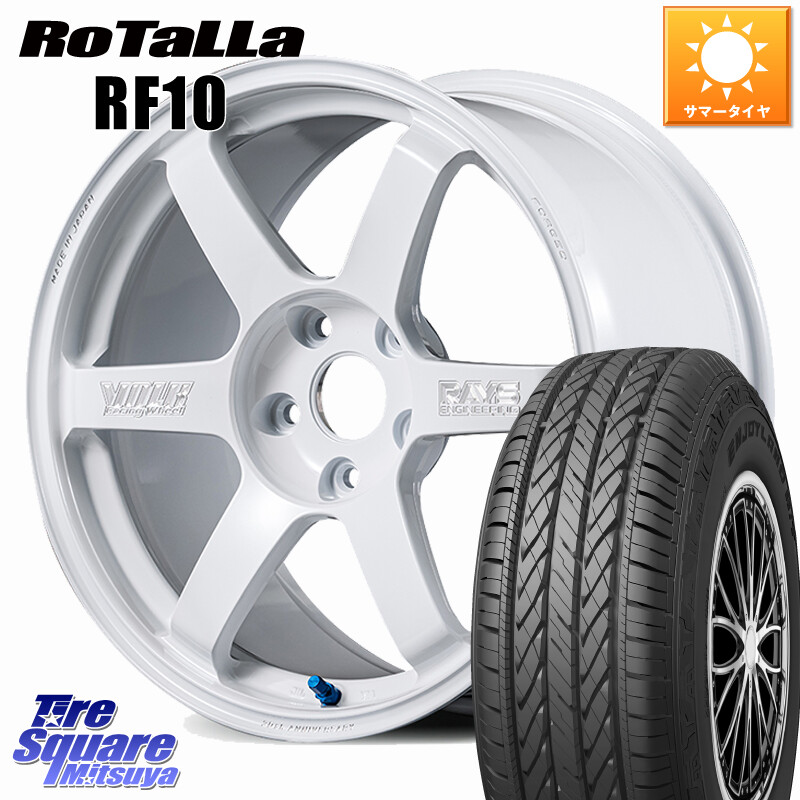 Rotalla RF10 【欠品時は同等商品のご提案します】サマータイヤ 225/65R17RAYS 【欠品次回3~4月】 VOLK RACING TE37 SAGA S-plus 30th MACHINING Ver ホイール 17インチ 17X8.0J 38 5穴 114.3 80系ハリアー RAV4 50系 NX レクサス ハリアー｜タイヤスクエアミツヤ