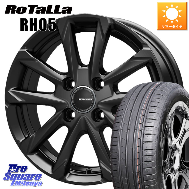 Rotalla RH05 【欠品時は同等商品のご提案します】サマータイヤ 185/55R15KOSEI QGC510B QRASIZ GC36F クレイシズ ホイール 15インチ 15X5.5J 42 4穴 100 700系パッソ SuperONE E11ノート コルト パッソセッテ ラウム サクシード フィット FIT べリーサ デミオ DEMIO M|タイヤスクエアミツヤ
