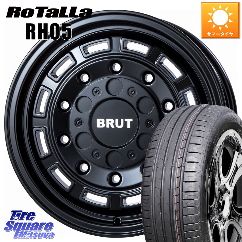 Rotalla RH05 【欠品時は同等商品のご提案します】サマータイヤ 205/55R16BRUT ブルート BR-70 BR70 ホイール 16インチ 16X6.5J 30 5穴 100 カローラスポーツ|タイヤスクエアミツヤ