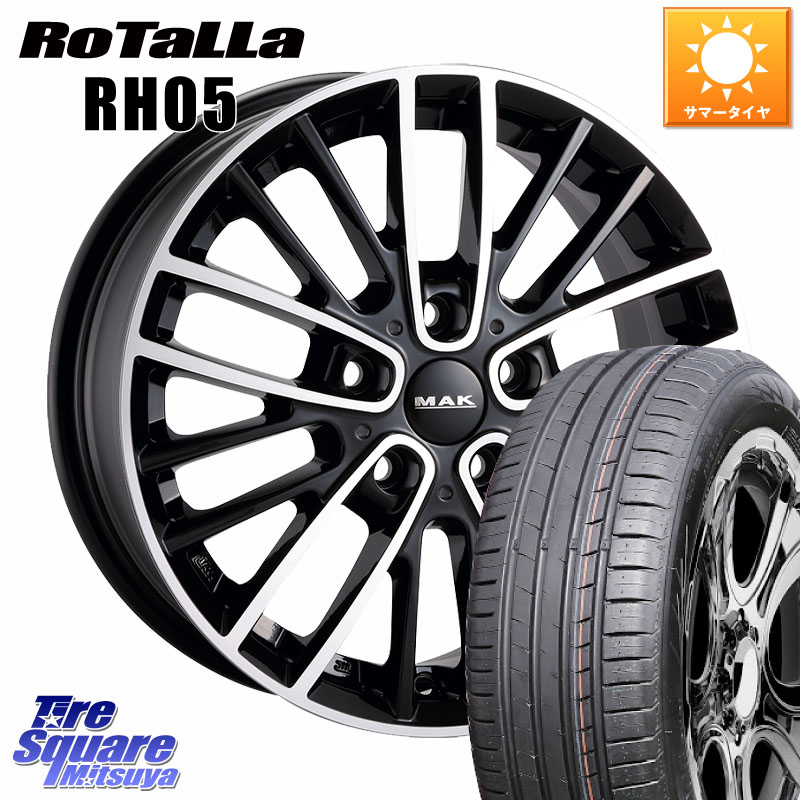 Rotalla RH05 【欠品時は同等商品のご提案します】サマータイヤ 205/55R16阿部商会 MAK CHELSE ホイール 16インチ 16X7.0J(MINI F54) 52 5穴 112 MINI ミニ クラブマン F54｜タイヤスクエアミツヤ