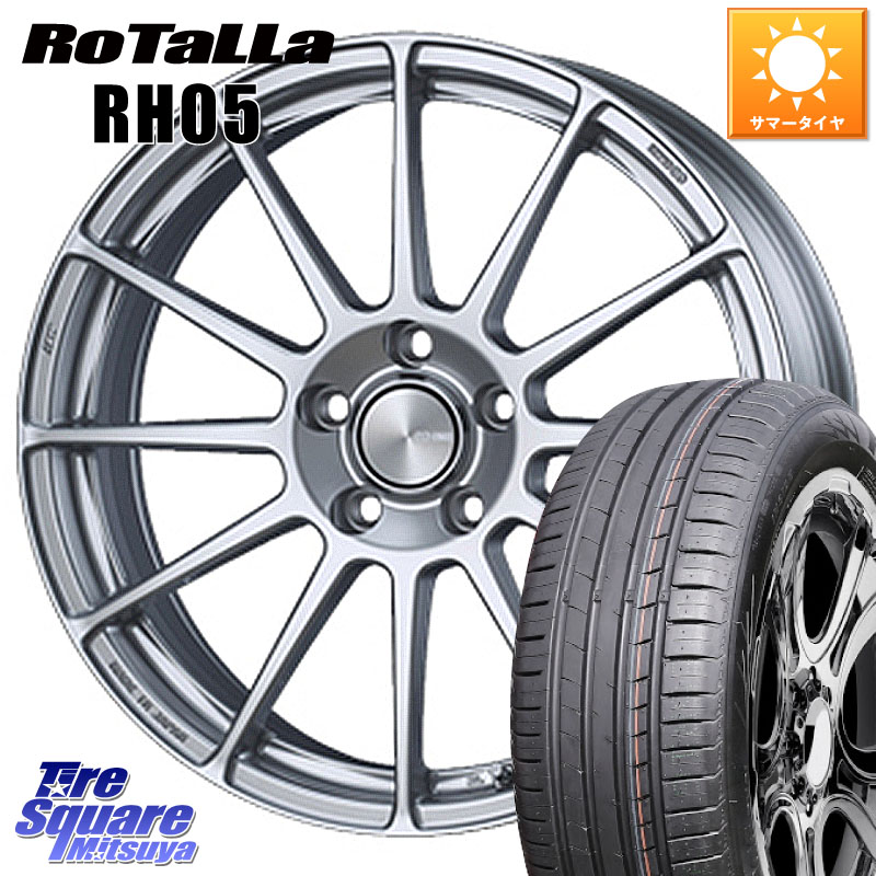 ENKEI エンケイ PerformanceLine PF03 ホイール 16 X 6.5J +38 4穴 100 Rotalla RH05 【欠品時は同等商品のご提案します】サマータイヤ 205/55R16 E13オーラ