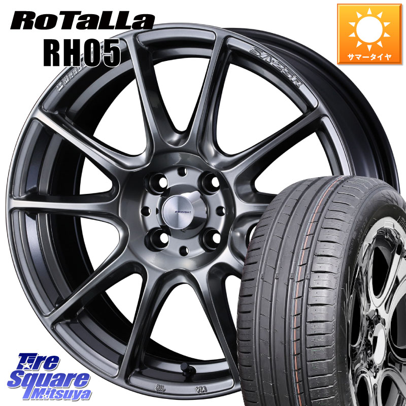 WEDS SA-25R PSB ウェッズ スポーツ ホイール 15インチ 15 X 6.0J +38 4穴 100 Rotalla RH05 【欠品時は同等商品のご提案します】サマータイヤ 185/55R15 700系パッソ