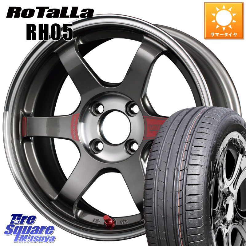 Rotalla RH05 【欠品時は同等商品のご提案します】サマータイヤ 185/55R15RAYS 【欠品次回3~4月】 レイズ TE37 ボルクレーシング SONIC SL ホイール 15インチ 15X6.5J 35 4穴 100|タイヤスクエアミツヤ