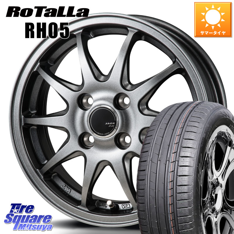 Japan三陽 ZACK JP202 ホイール 4本 15インチ 15 X 5.5J +43 4穴 100 Rotalla RH05 【欠品時は同等商品のご提案します】サマータイヤ 185/55R15 700系パッソ E11ノート
