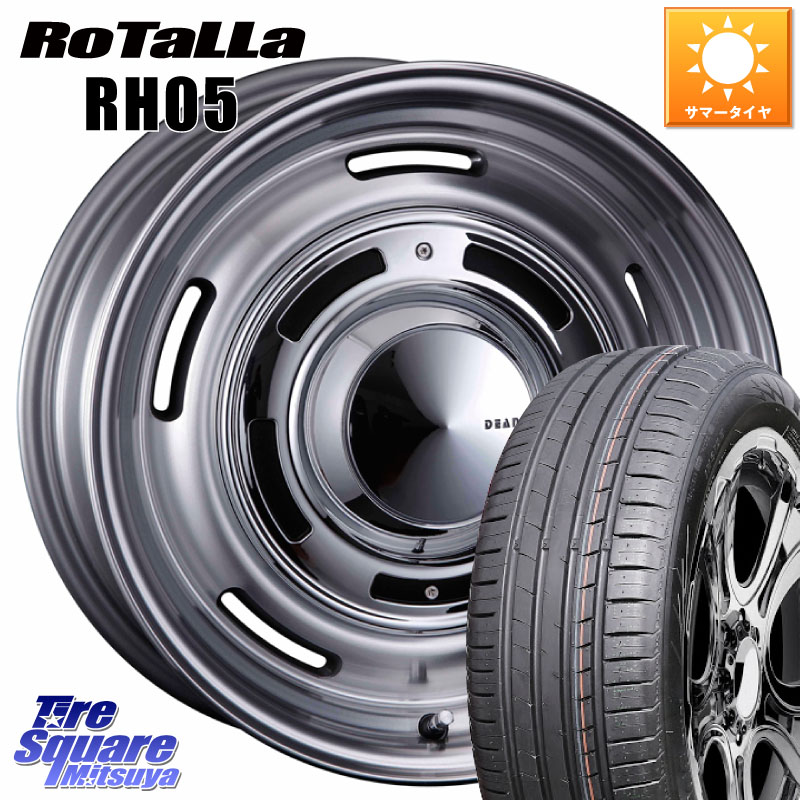 CRIMSON ディーン クロスカントリー グレー 16インチ 16 X 6.5J +32 5穴 114.3 Rotalla RH05 【欠品時は同等商品のご提案します】サマータイヤ 205/55R16