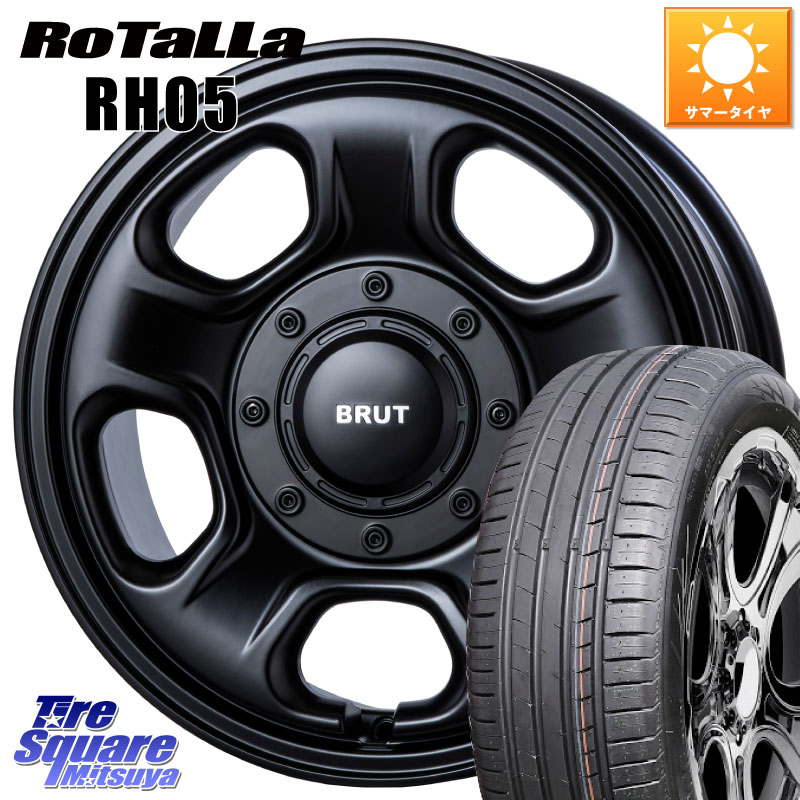 BRUT ブルート BR-33 BR33 ホイール 16インチ 16 X 6.5J +30 5穴 100 Rotalla RH05 【欠品時は同等商品のご提案します】サマータイヤ 205/55R16 210系カローラスポーツ