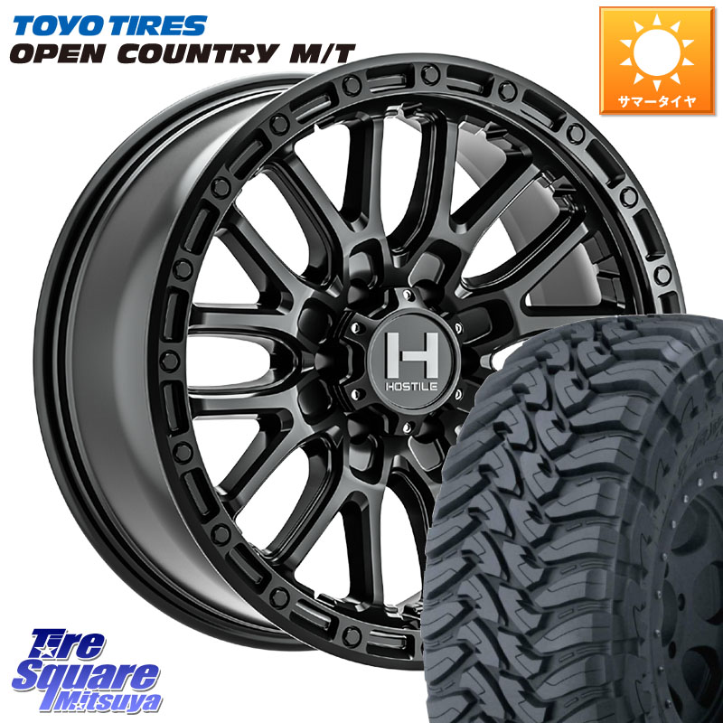 HOSTILE H135 RIDGE CREST JP SPEC 在庫● ホイール 17インチ ★サマーセール★ 17 X 8.0J +20 6穴 139.7 TOYOTIRES オープンカントリー MT 在庫● トーヨー OPENCOUNTRY M/T サマータイヤ 265/70R17