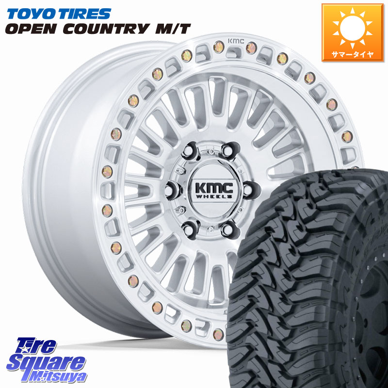 TOYOTIRES オープンカントリー MT 在庫● トーヨー OPENCOUNTRY M/T サマータイヤ 265/70R17KMC KM554 AZTEC ホイール 17インチ 17X8.5J 0 6穴 139.7｜タイヤスクエアミツヤ