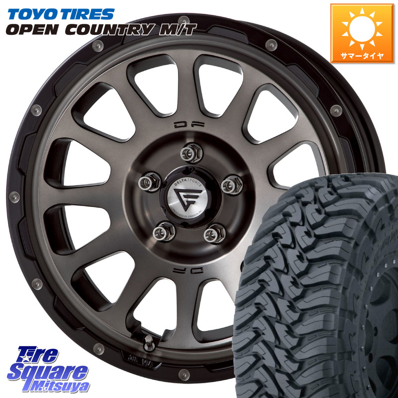 DELTA FORCE デルタフォース オーバル JK JL ラングラー ホイール 17インチ 17 X 8.0J +40 5穴 127 TOYOTIRES オープンカントリー MT 在庫● トーヨー OPENCOUNTRY M/T サマータイヤ 265/70R17 クライスラー ジープ ラングラー JK系 クライスラー ジープ ラングラー JL